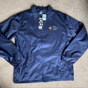 NWT LRG Windbreaker Button Up Jacket L